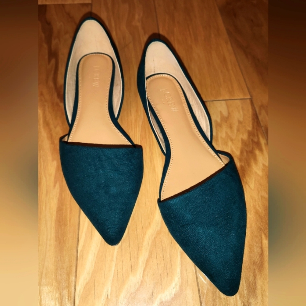 J. Crew flats - forest green